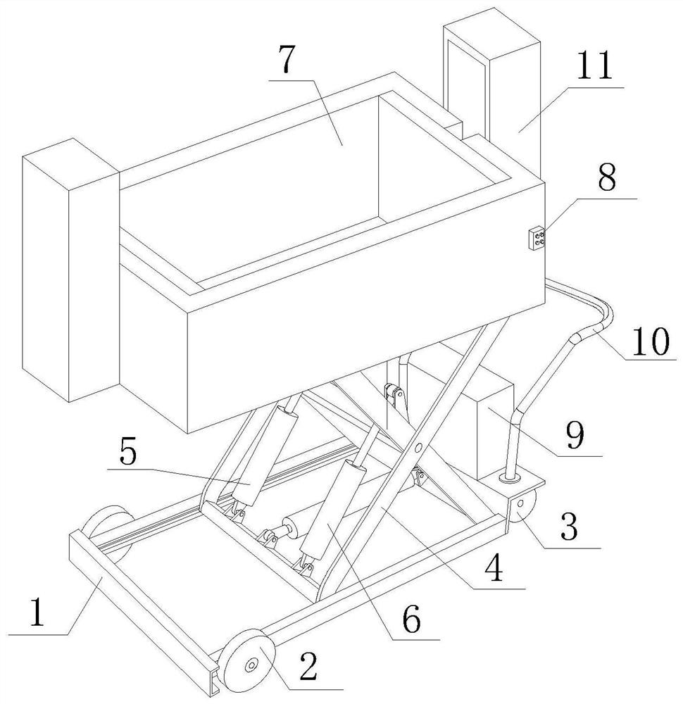 Supporting vehicle for constructional engineering construction