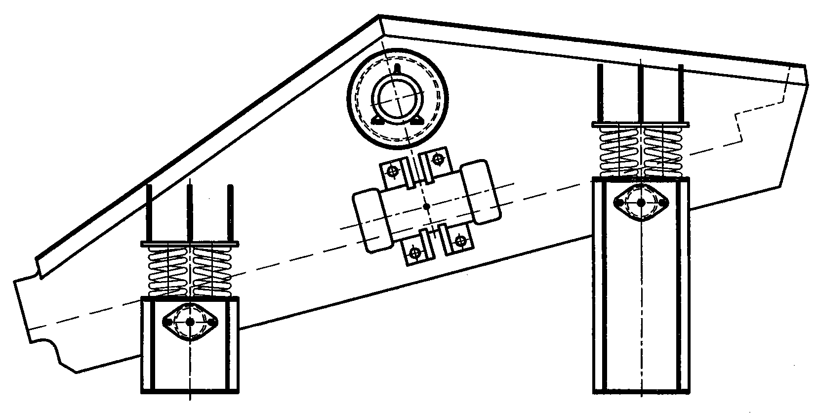 Vibrating screen with spherical track