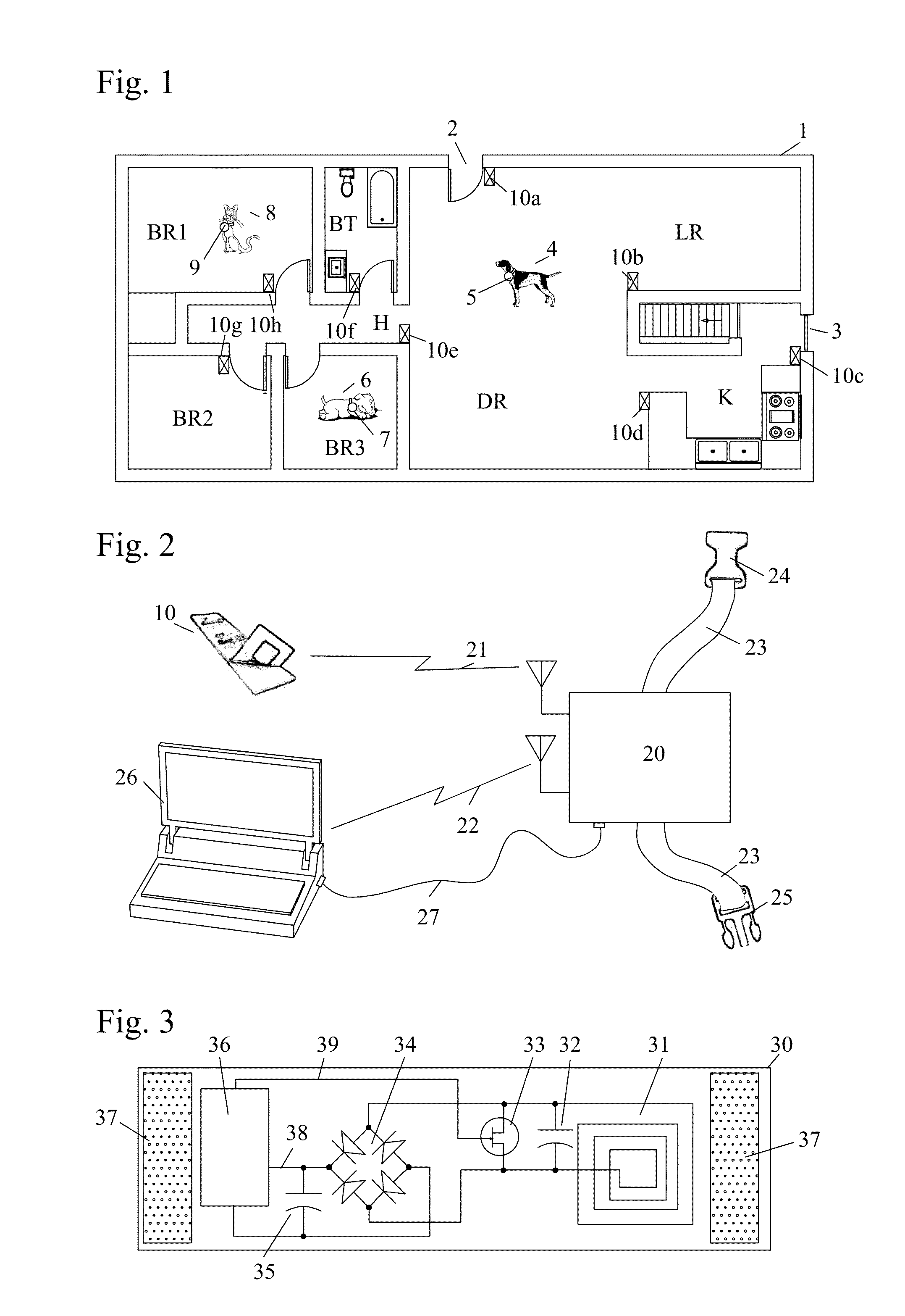 Wireless pet barrier using RFID