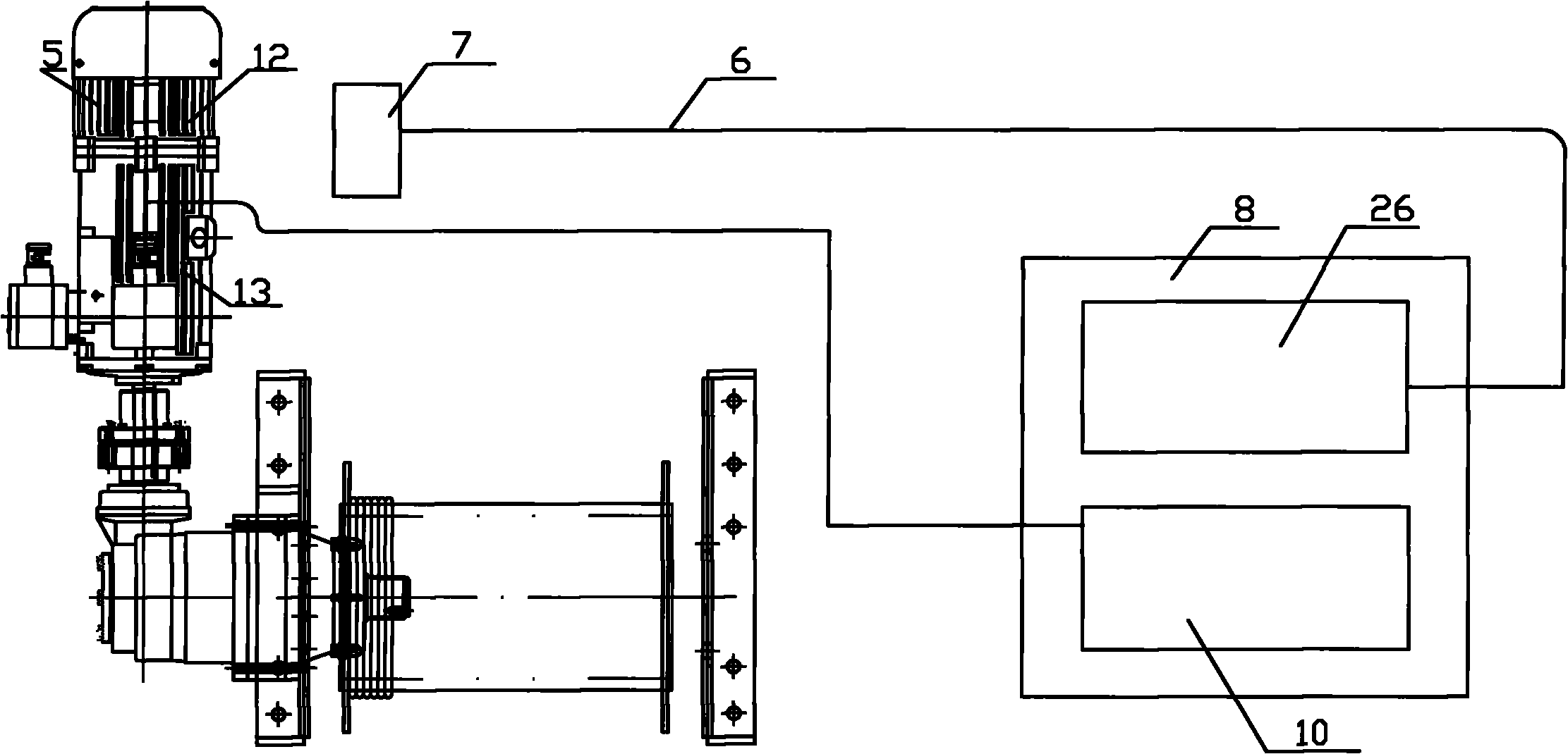 Full-automatic winch take-up system