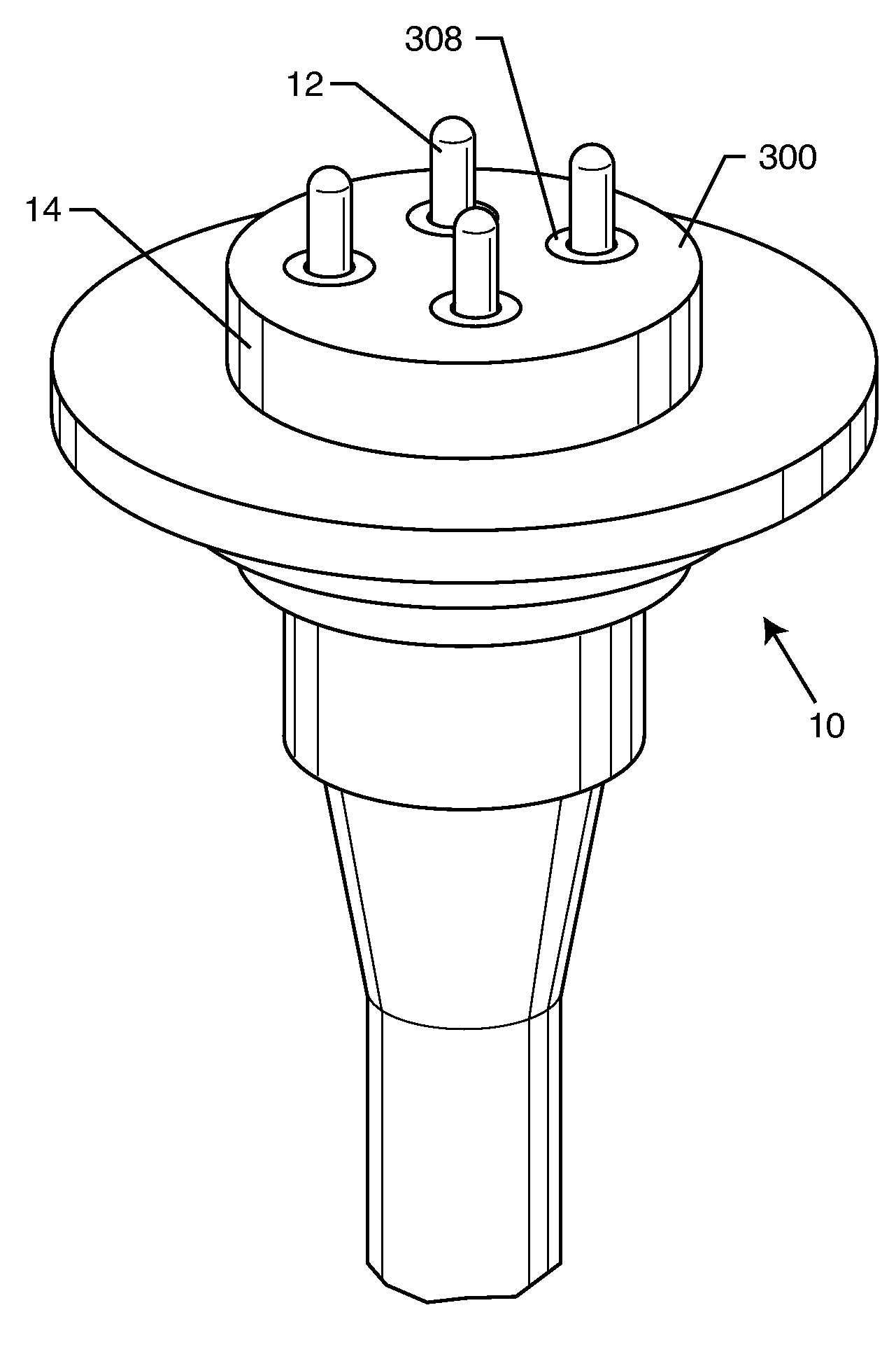 Feedthrough capacitor having reduced self resonance insertion loss dip