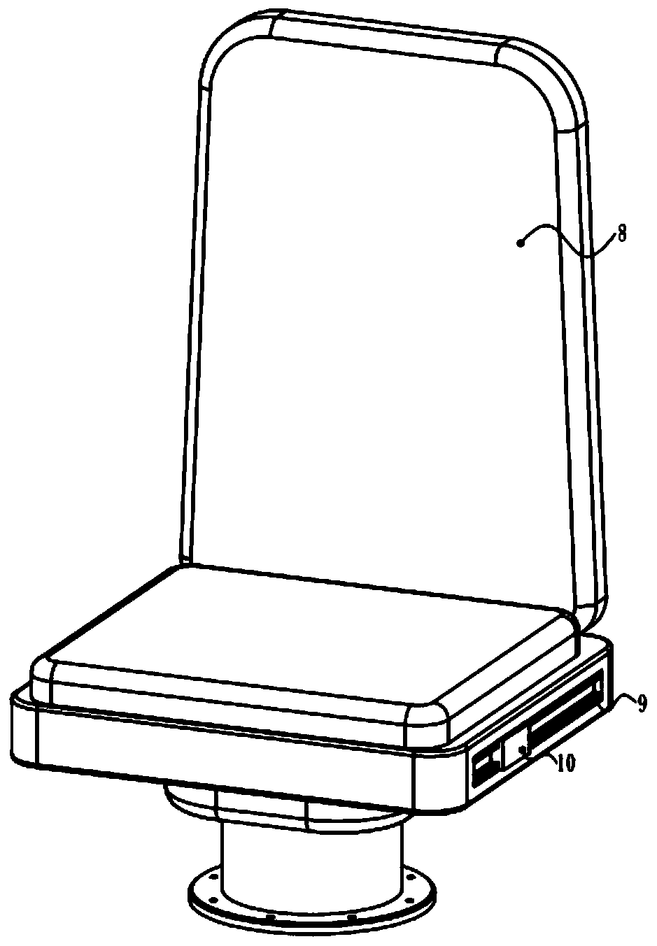 Wrist joint muscle training device for semi-disabled elderly