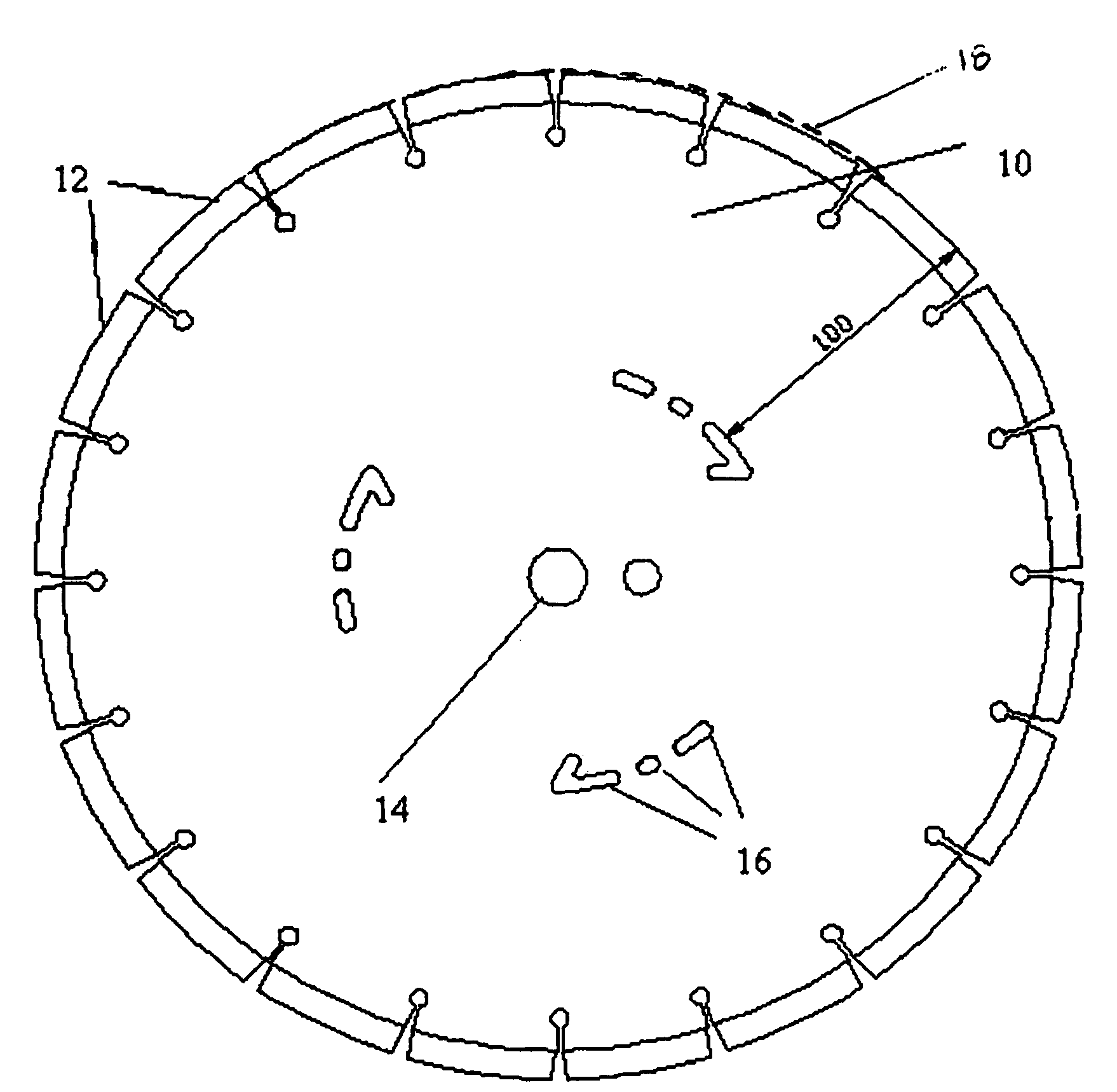 Saw blade with cutting depth gauge