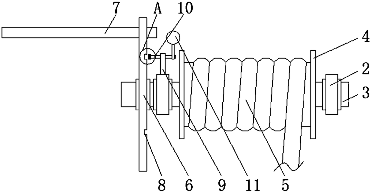 Balancing weight well civil structure deviation measuring device