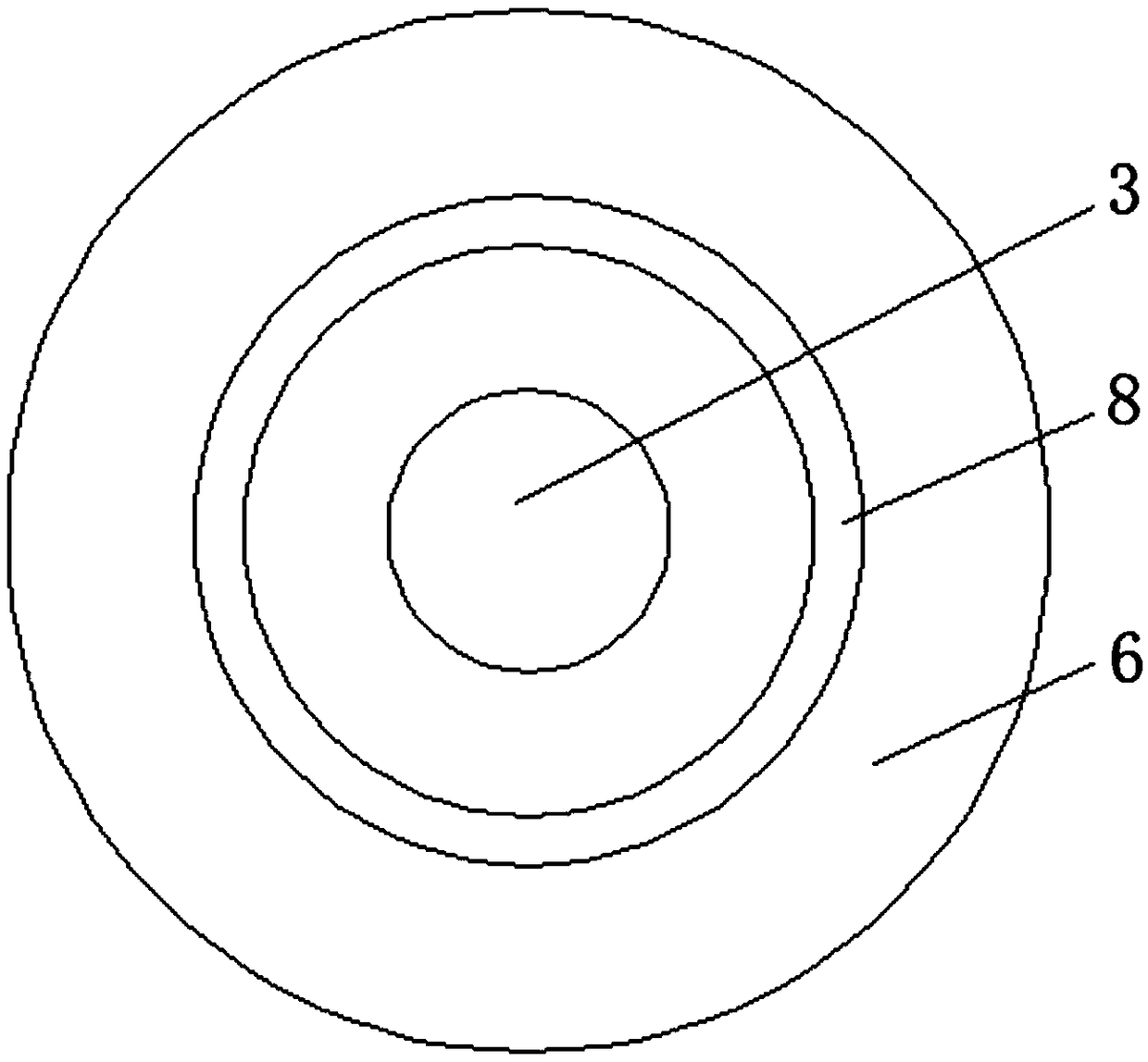 Balancing weight well civil structure deviation measuring device