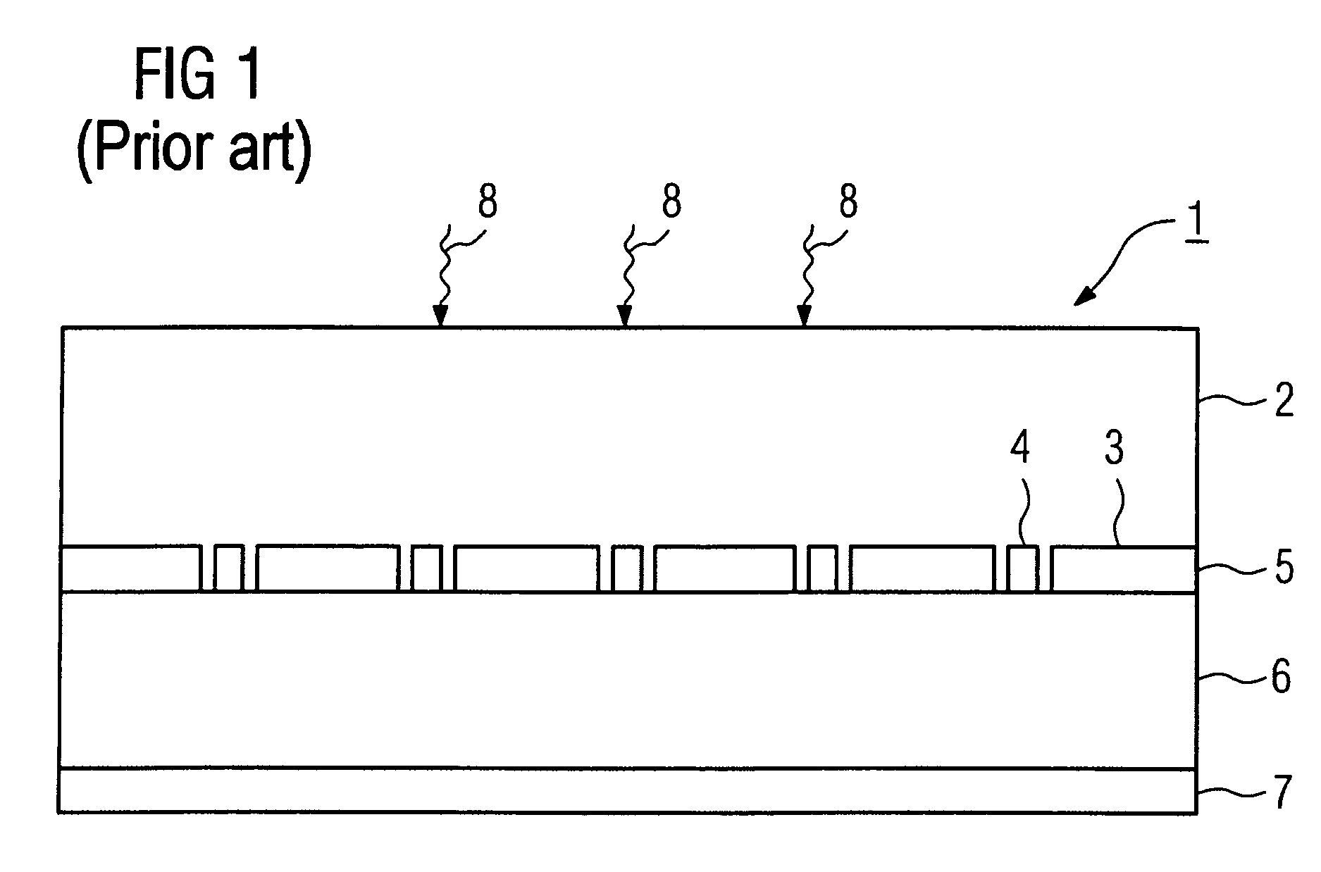 Solid-state detector and method for resetting residue charges by illumination in the case of a solid-state detector