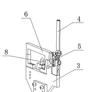 Clamp for automobile inner boundary beam assembly