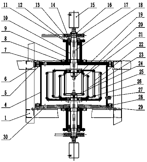 A dual-drive high-gravity rotary packed bed