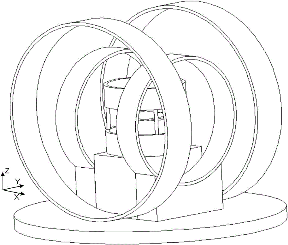 Single liquid drop support based external magnetic field driven micro rotating platform, driving method and driving apparatus for micro rotating platform