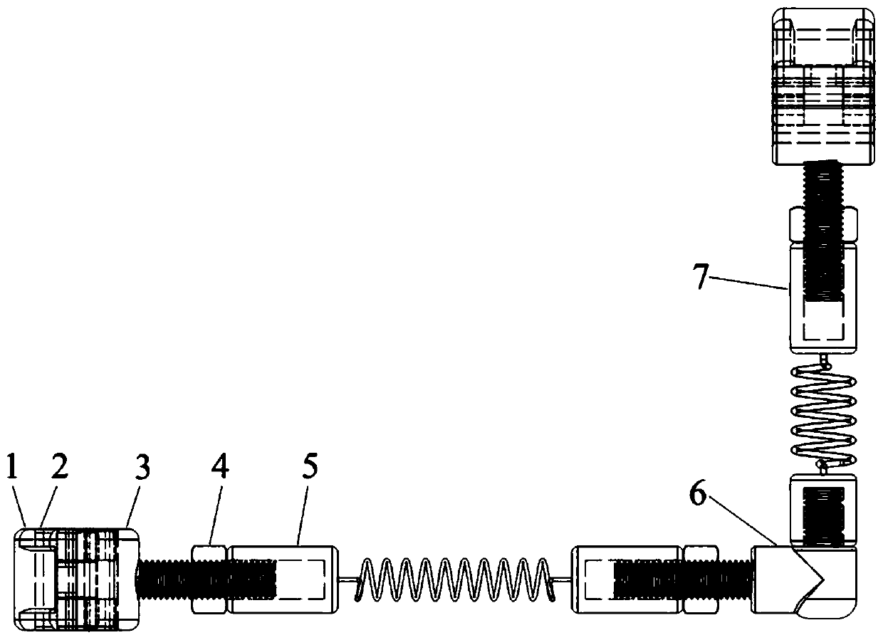 Strain drainage wire supporting distance-adjusting wire clamp