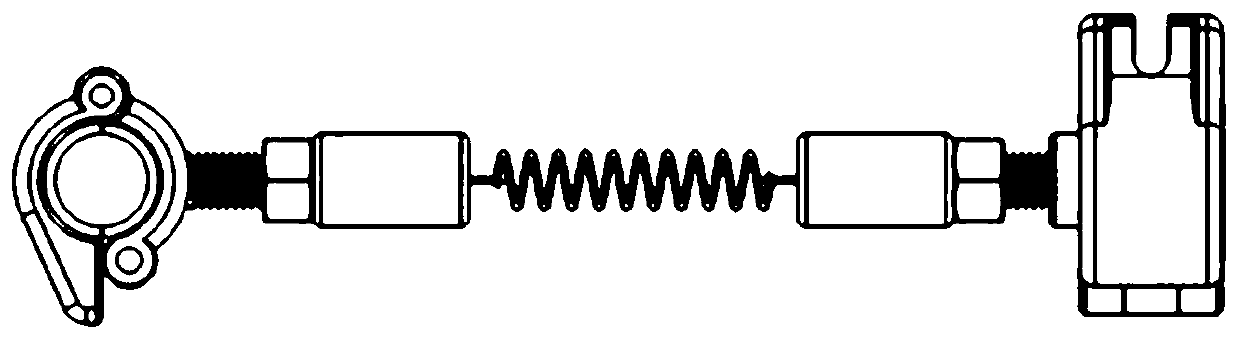 Strain drainage wire supporting distance-adjusting wire clamp