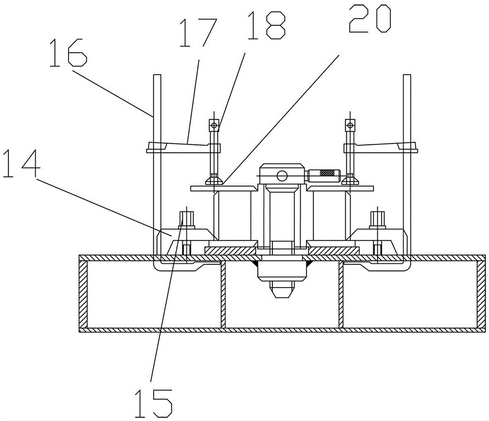 Sewage treatment environmental-friendly frame-type filter box pressing device