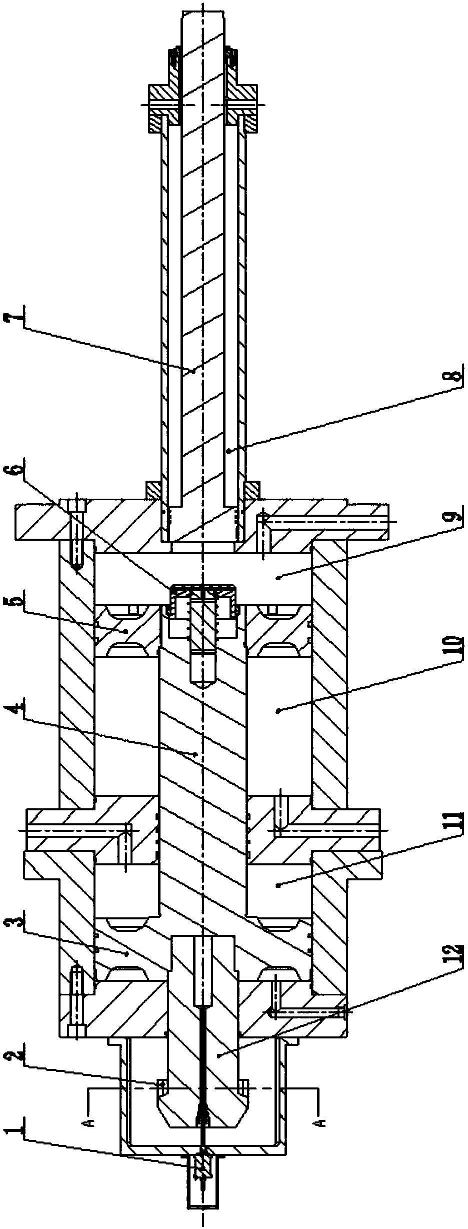 High-thrust high-speed hydraulic cylinder and its working method