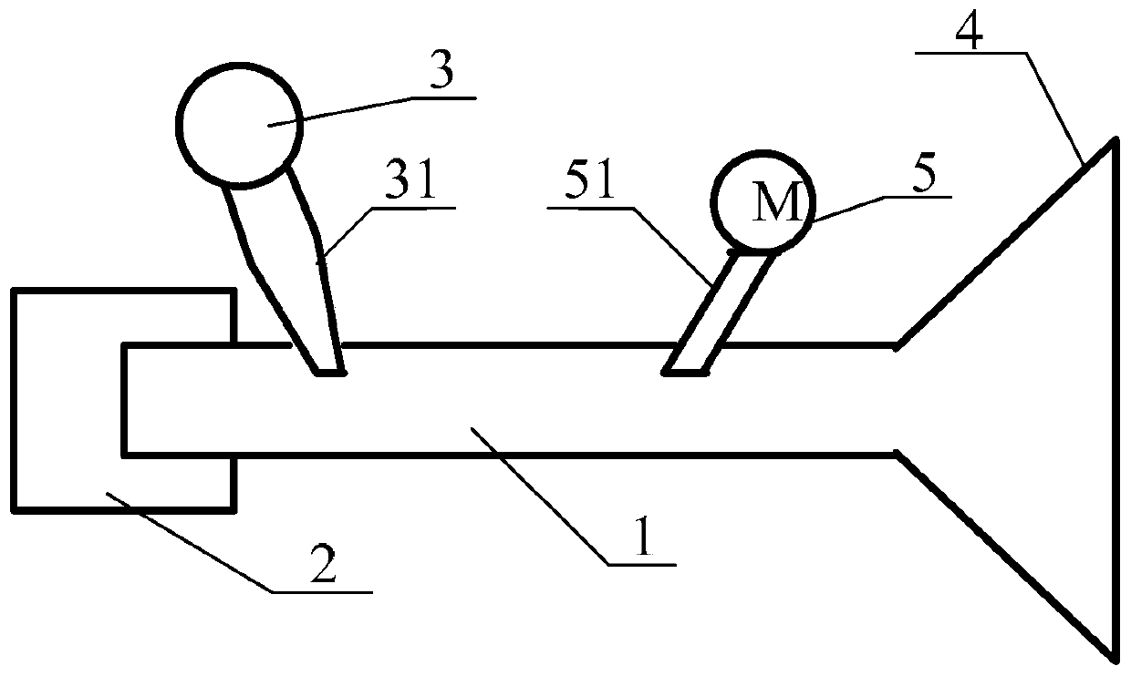 Mine dust discharge and collection device and method