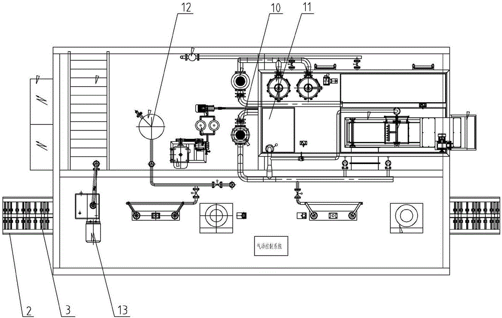 Cylinder body cleaning machine and cleaning method thereof