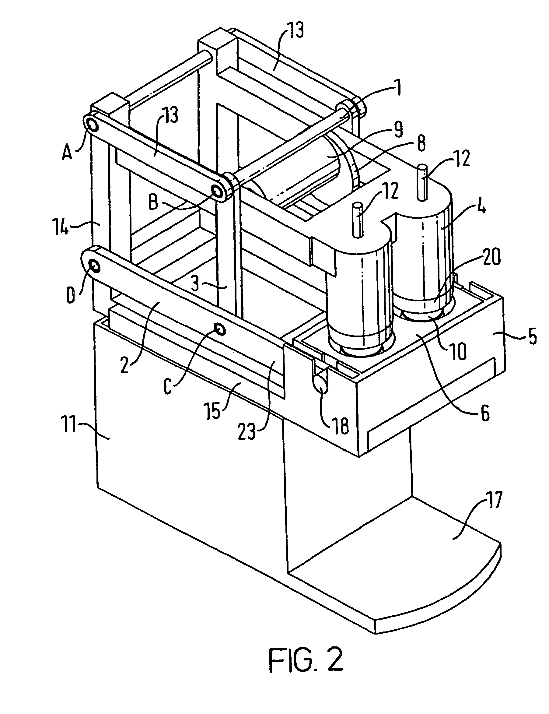 Automatic device for the extraction of a substance