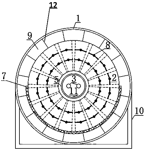 Efficient energy-saving nested heat storage device