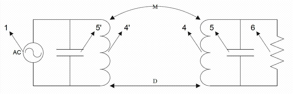 Resonant type wireless transmission device based on high-temperature superconducting material