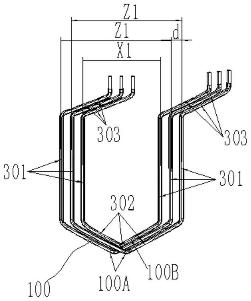 Motor stator winding, stator using same and motor