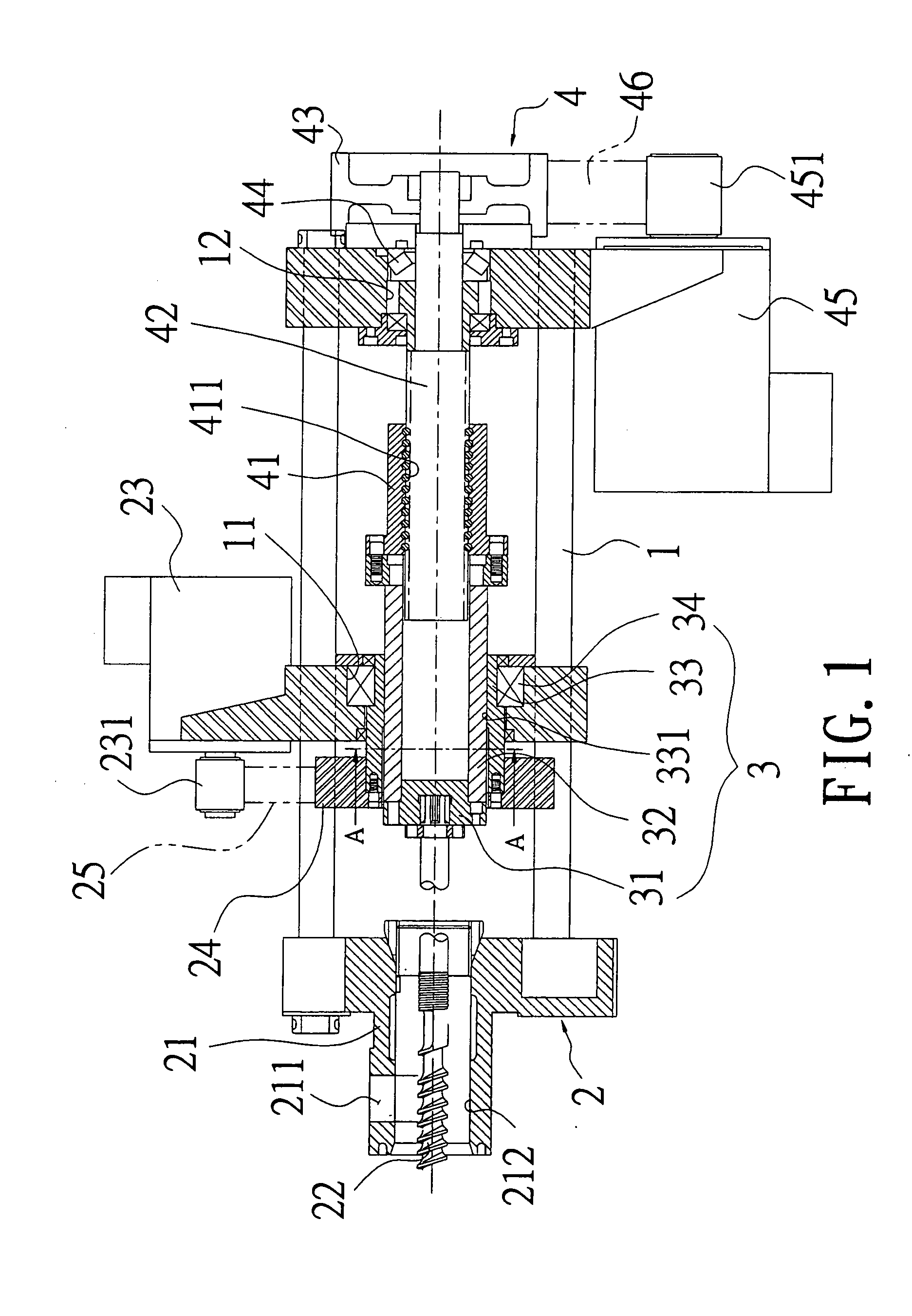 Injection drive apparatus for injection molding machine