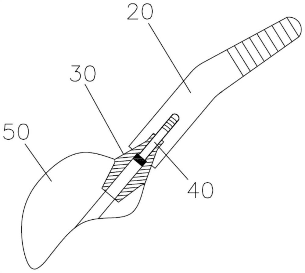 Double-shaft instant implanting oral implant structure