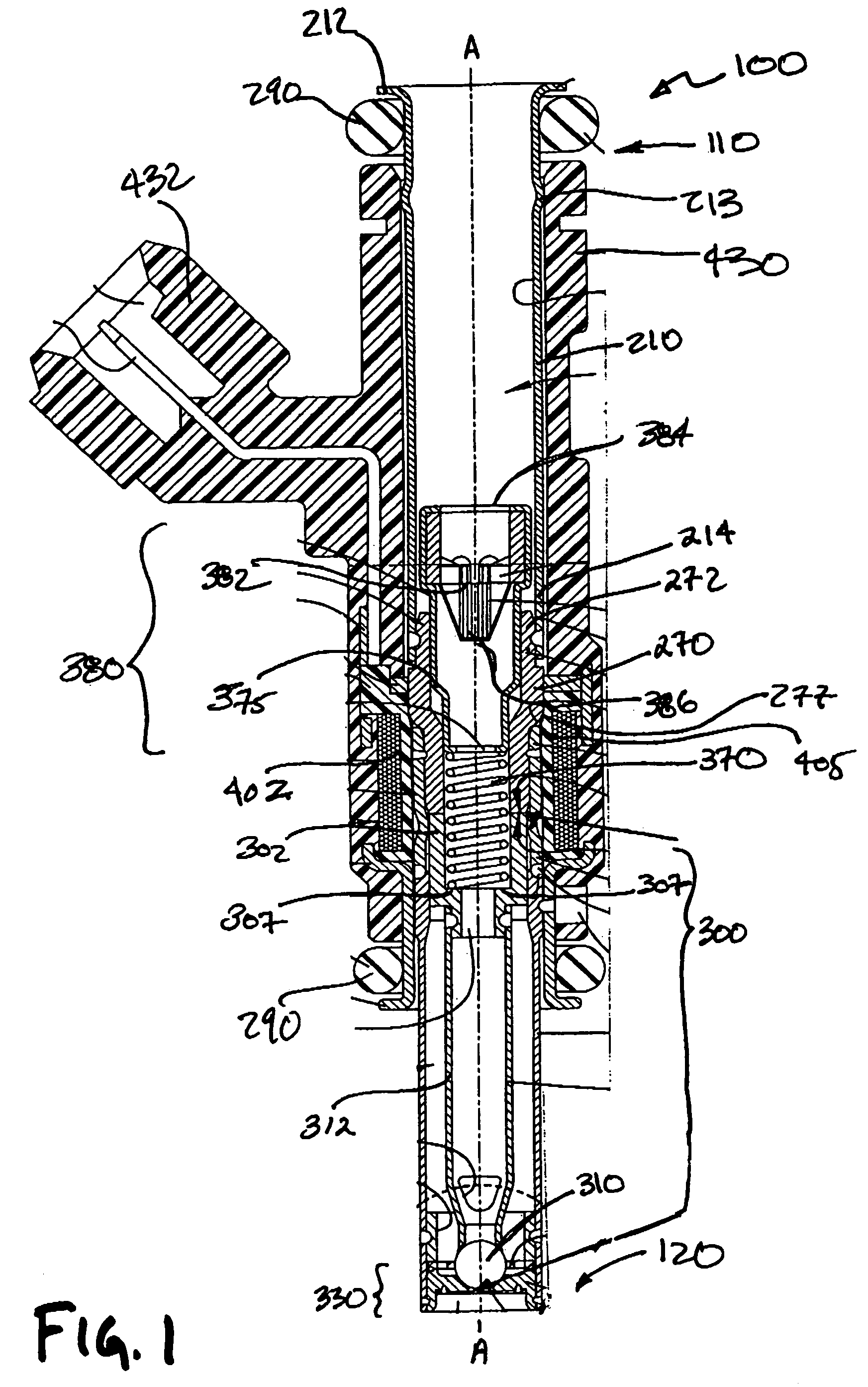 Deep pocket seat assembly in modular fuel injector with fuel filter mounted to spring bias adjusting tube and methods