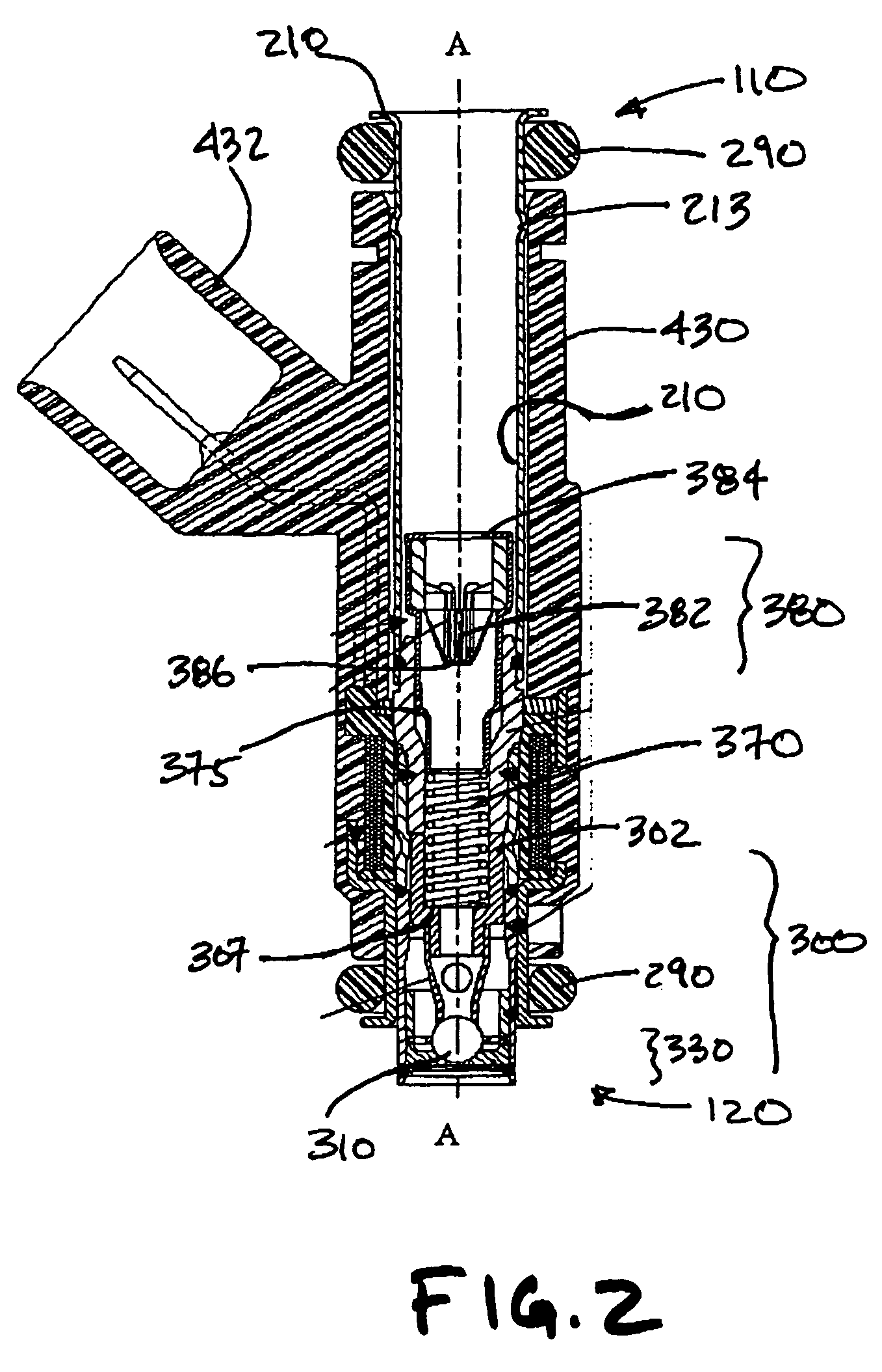 Deep pocket seat assembly in modular fuel injector with fuel filter mounted to spring bias adjusting tube and methods