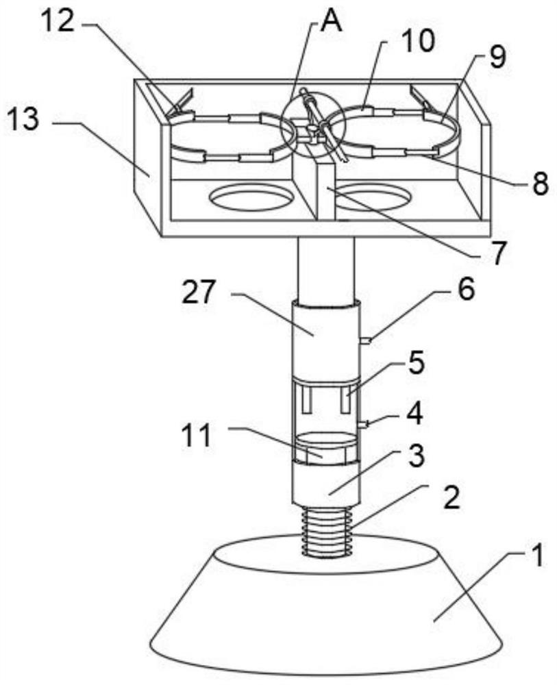 Negative pressure drainage device for cardiovascular medicine department