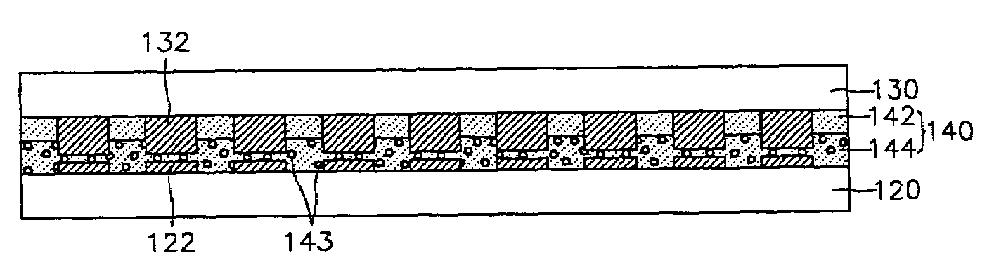 Multilayered anisotropic conductive adhesive for fine pitch