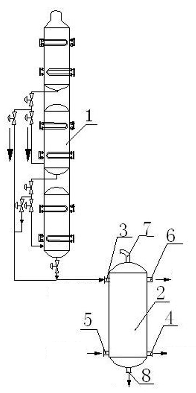 Method for recycling oxidized residual liquid