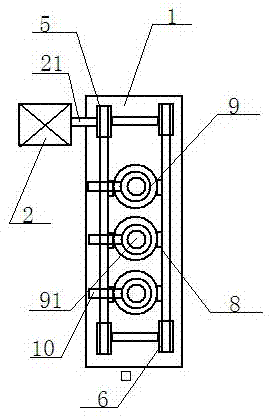 Purified water filling cleaning device with positioning device