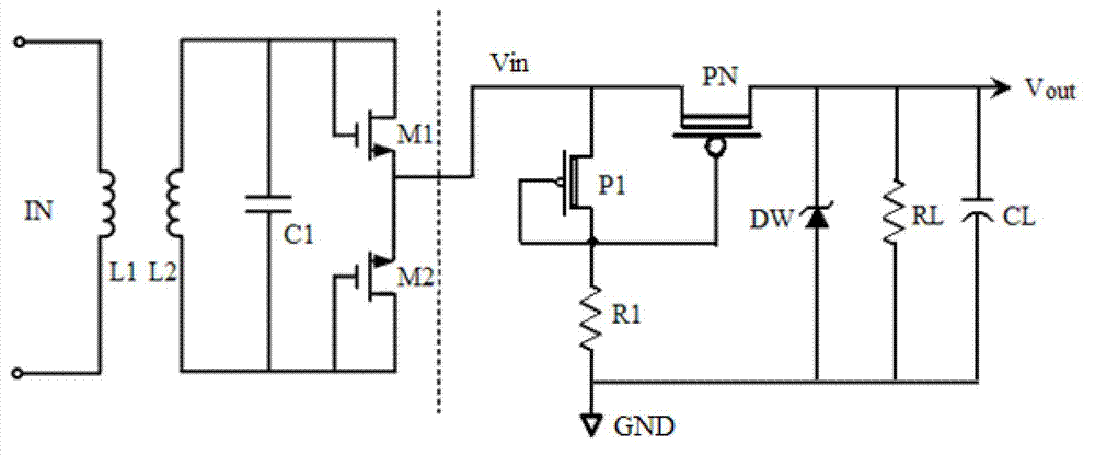 Self-biased constant-current voltage stabilizing circuit