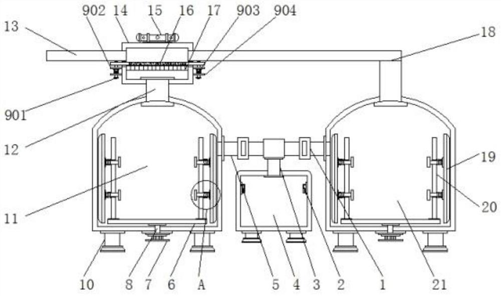 Pig manure and urine fermentation tank for pig farm