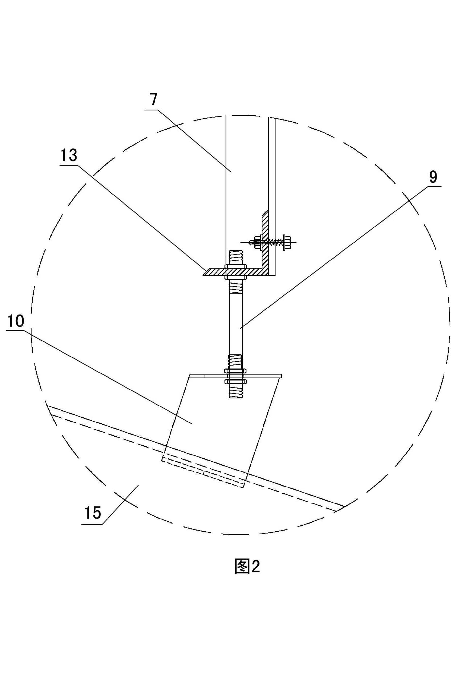 Special aluminum square tube ceiling and construction method thereof