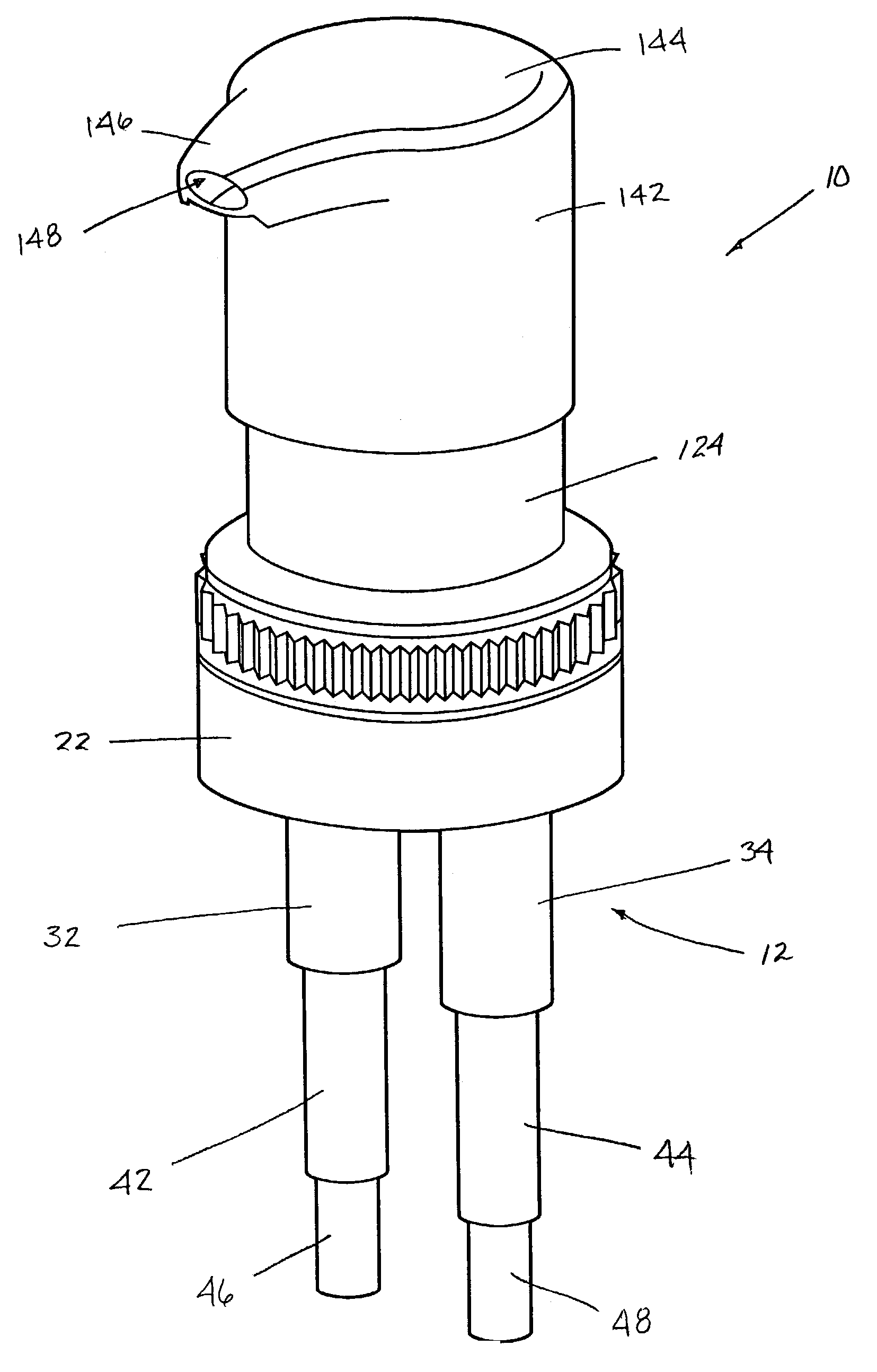 Dual chamber lotion pump