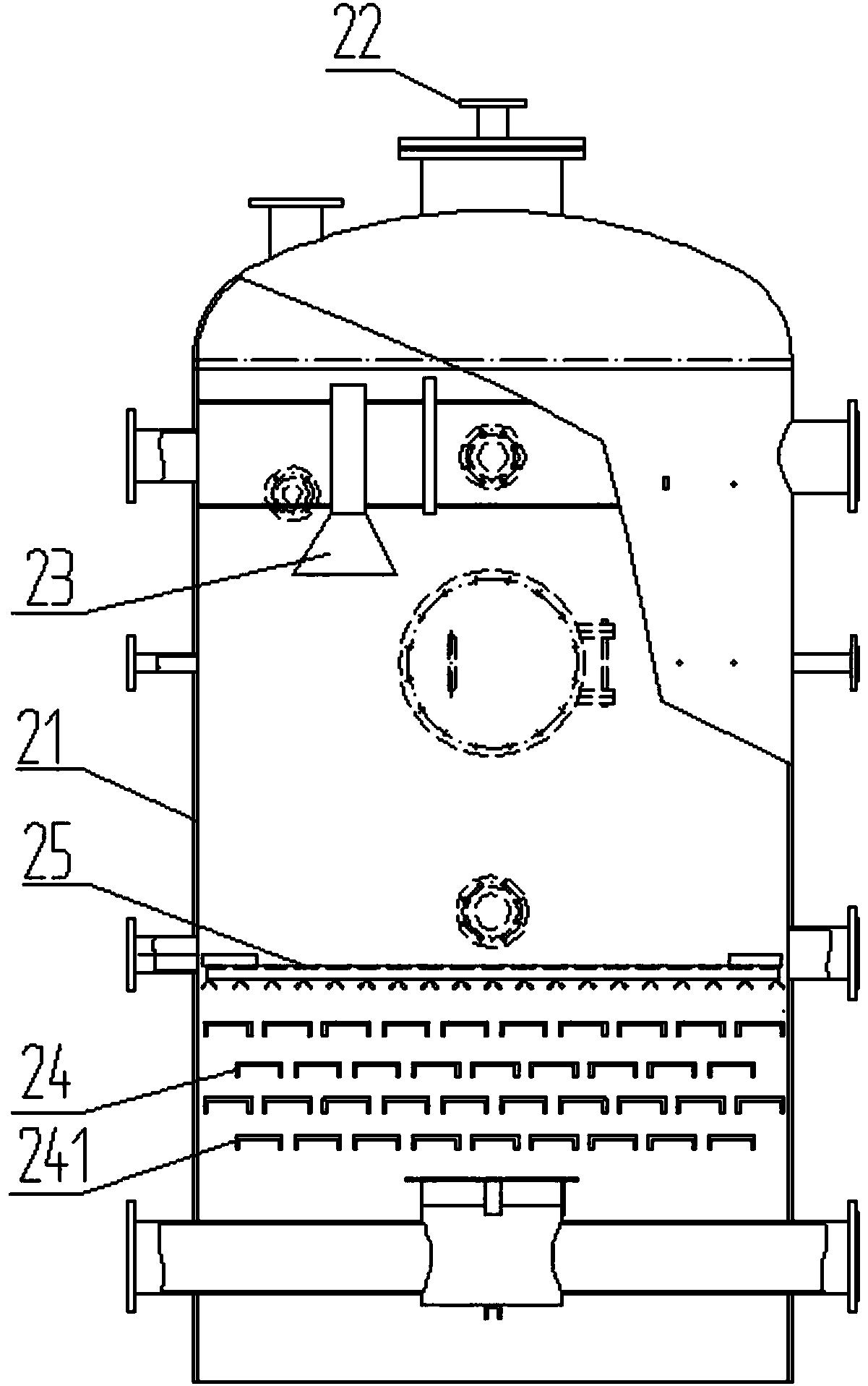 Water spraying tray type rotating-film deaerator