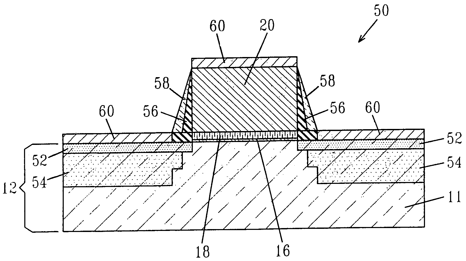 Method of forming metal/high-k gate stacks with high mobility