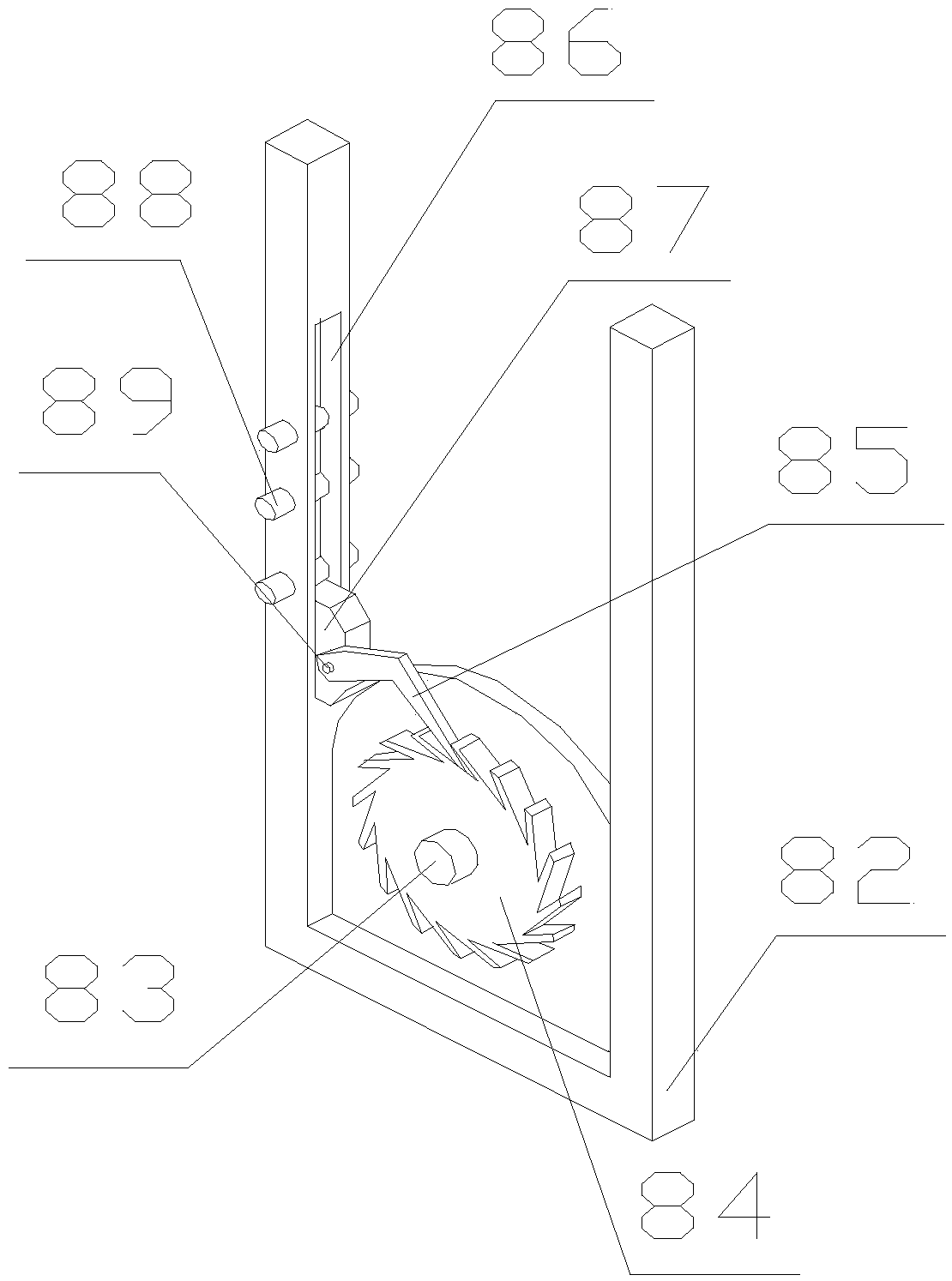 Slurry mixing device based on subway shield construction