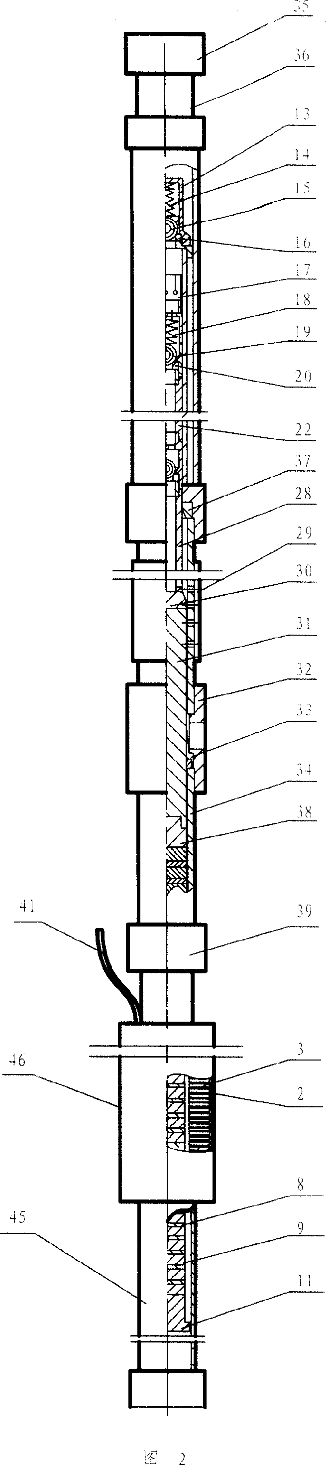 Lifting device of electric submersible piston pump in horizontal wells