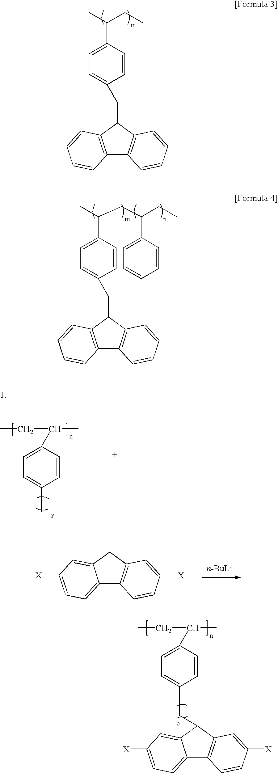 Blue light-emitting, ladder-type polymer with excellent heat stability