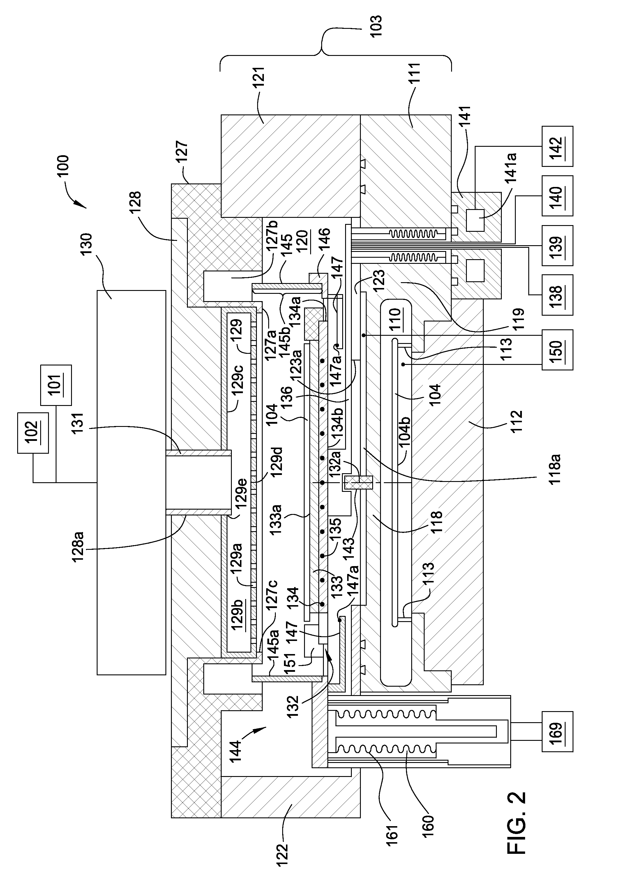 Abatement and strip process chamber in a dual loadlock configuration