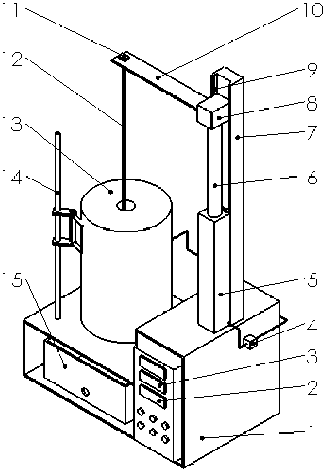 A thermal fatigue testing machine