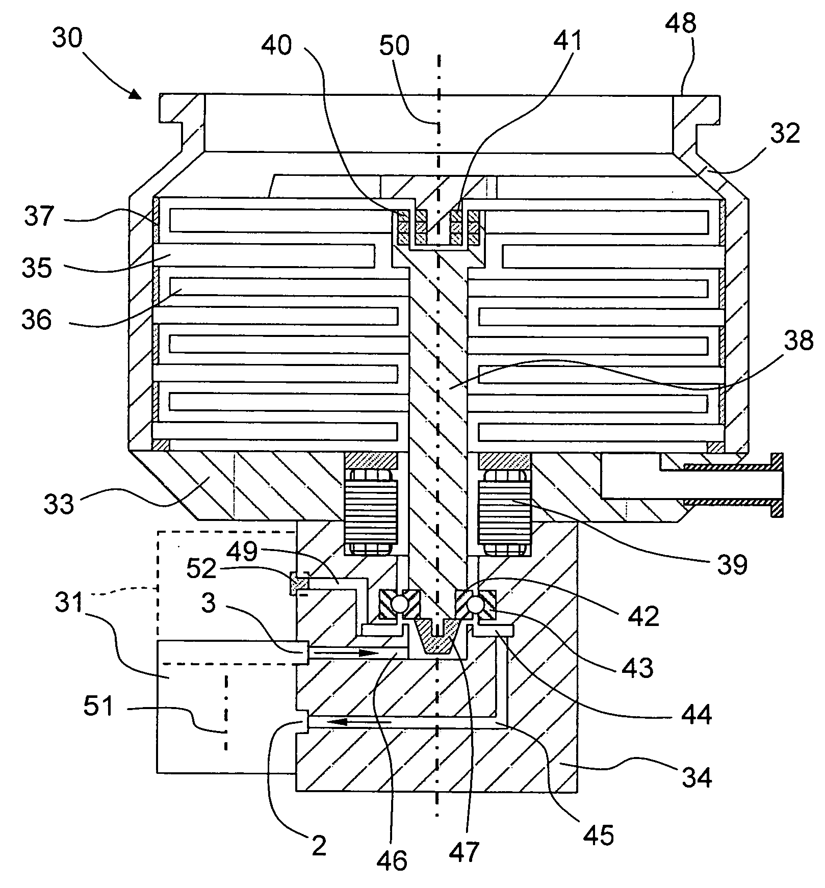 Vacuum pump with a lubricant pump