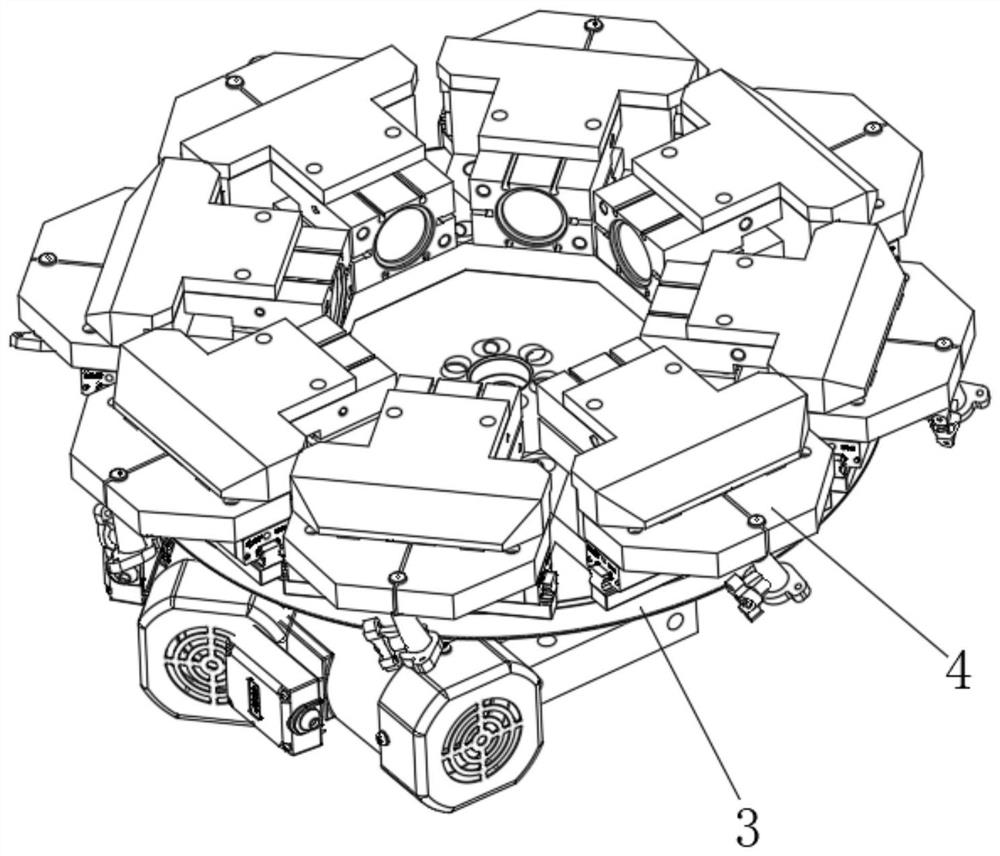 Automatic mounting and dispensing structure for nozzle