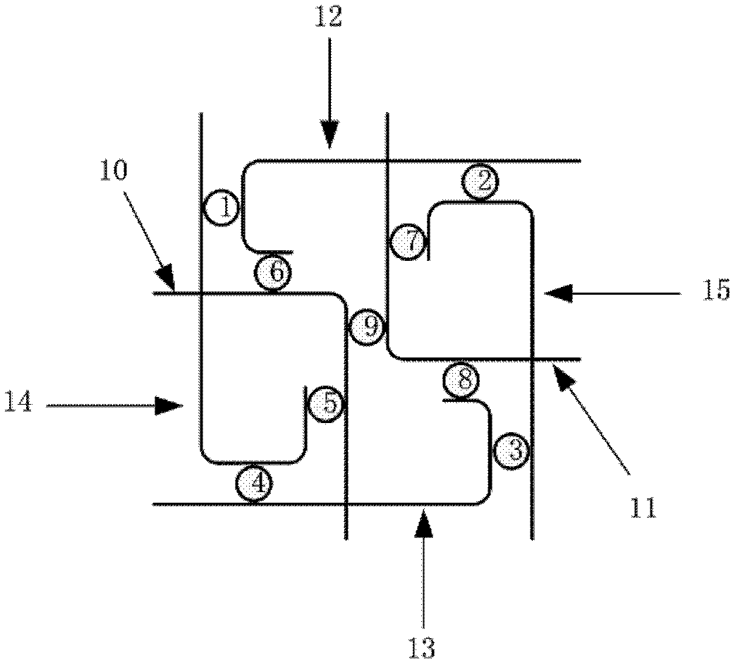 Low-loss, low-crosstalk, four-port and non-blocking optical router based on micro-ring resonators