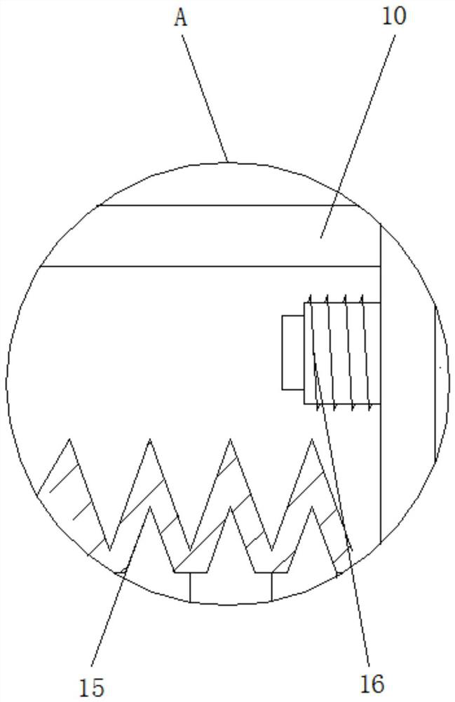 Protective clothing detecting and clamping device for relieving instantaneous impact of water flow