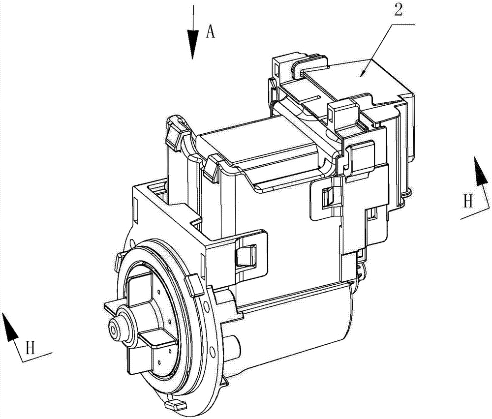 Motor with waterproof cover and drainage pump