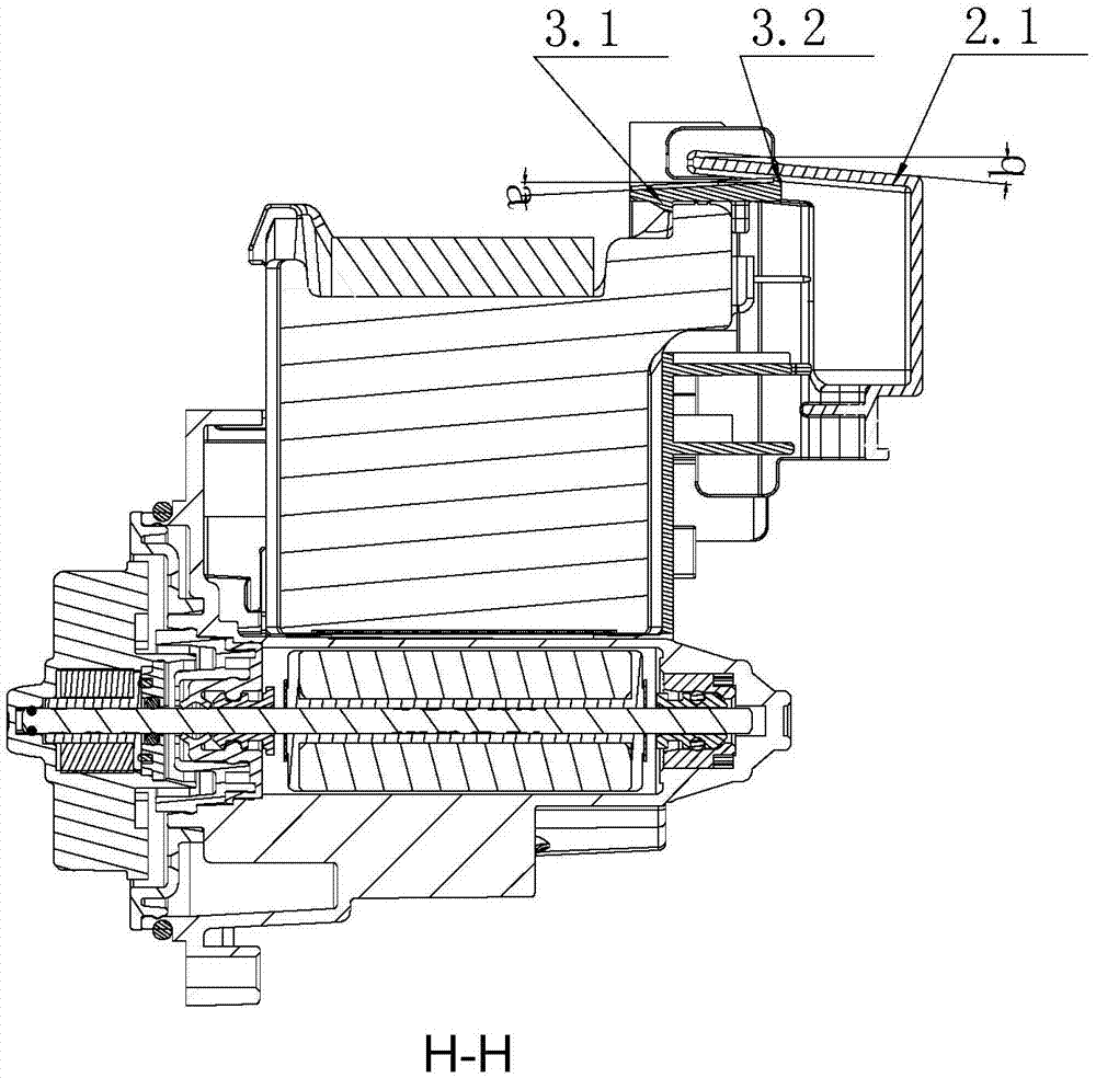 Motor with waterproof cover and drainage pump