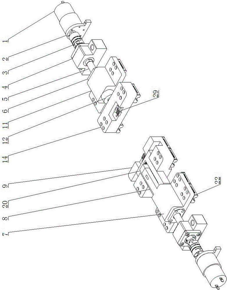 Piezoelectric stack direct driving type macro-micro combined biaxial stretching-fatigue testing system