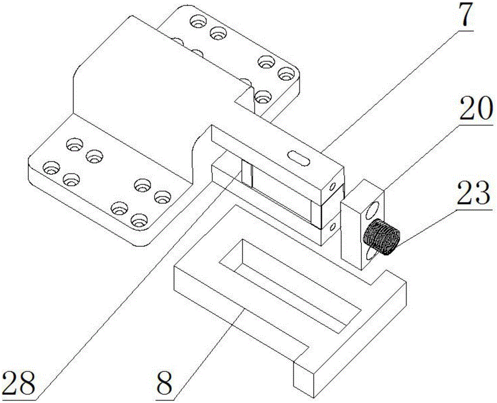 Piezoelectric stack direct driving type macro-micro combined biaxial stretching-fatigue testing system